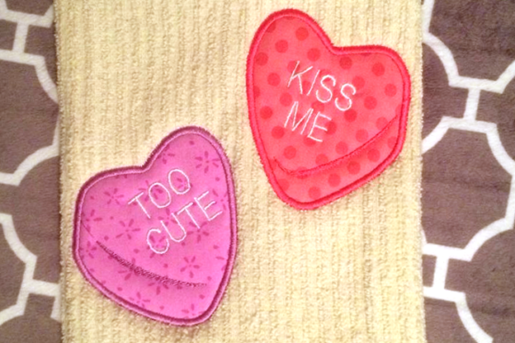Review: Conversation Hearts Applique for Craft Fairs