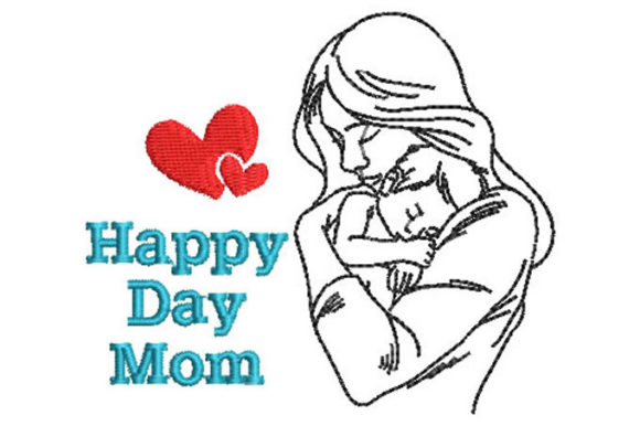 Review: Happy Day Mom with Baby Embroidery Design