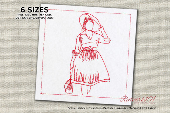 Vintage Woman with Hat and Bag: A Designer’s Review